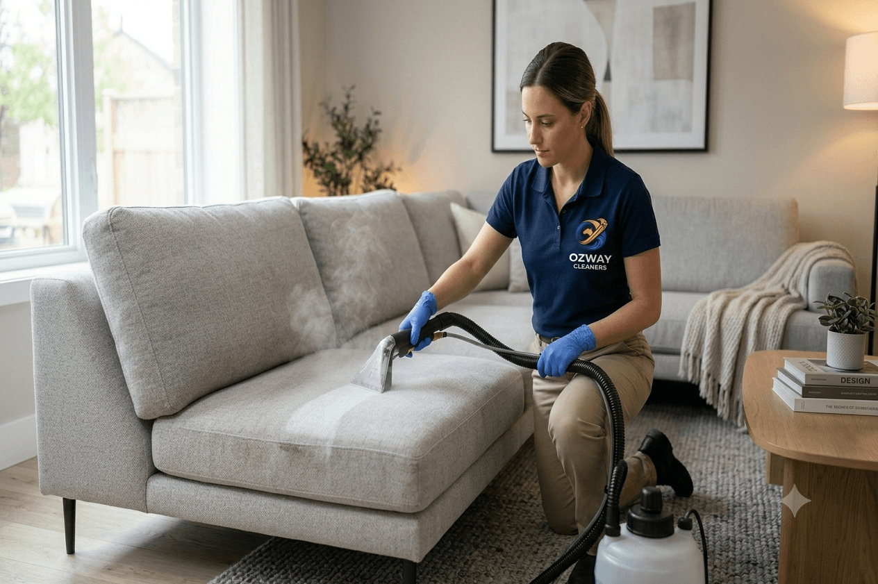 Ozway upholstery cleaning for Melbourne living spaces